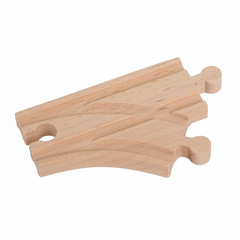 Orbrium طقم توسيع مسار قطار خشبي مكون من 56 قطعة مع نفق متوافق مع مجموعة توماس للسكك الحديدية الخشبية بريو تشاجينغتون إيميجيناريوم من أوربريوم تويز. - Image 3